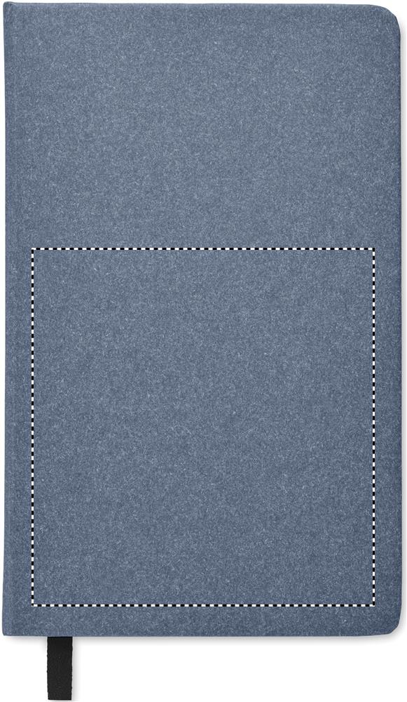 A5 recycled page notebook front debossing 04