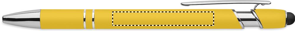 Recycled aluminium stylus pen clip right handed 08
