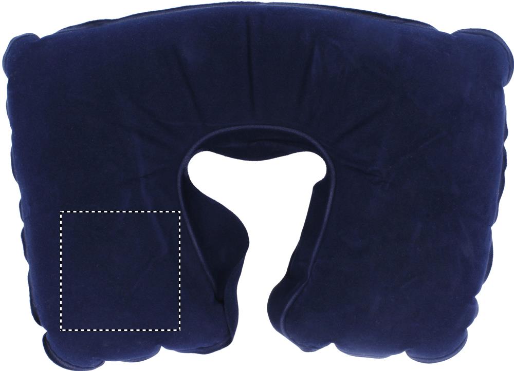 Inflatable pillow in pouch left pillow 04