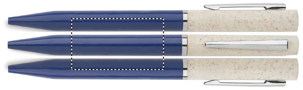 Wheat straw/ABS twist pen roundscreen 36