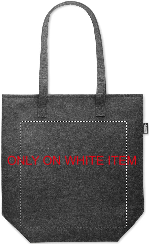 RPET felt event/shopping bag front on white 15