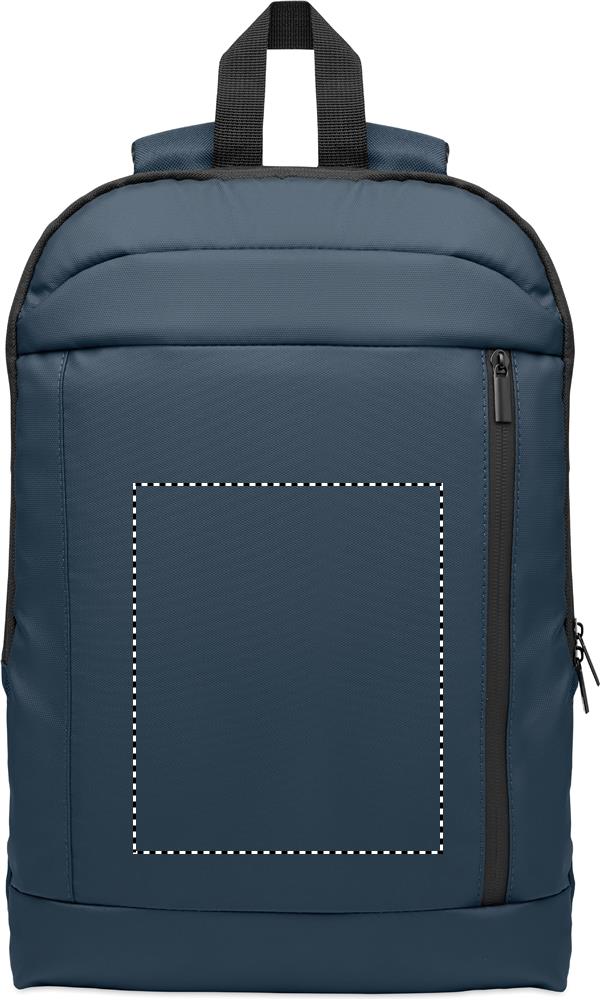 Expandable 600D RPET backpack front 04