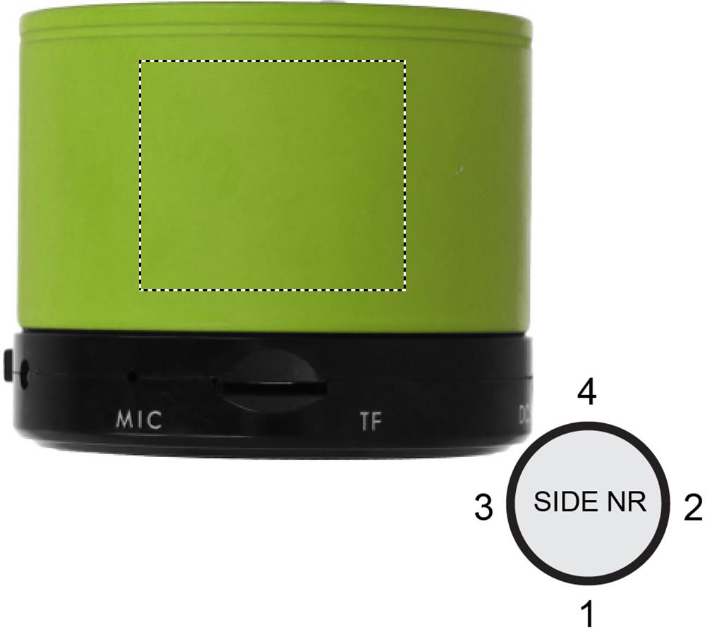 Round wireless speaker side 2 48