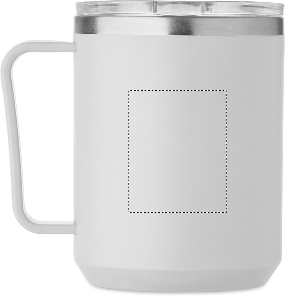 Double wall mug 400ml left handed 07