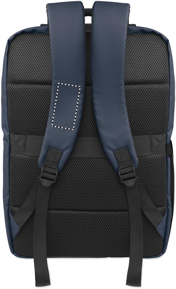 15" PU RPET laptop backpack shoulder strap right 04