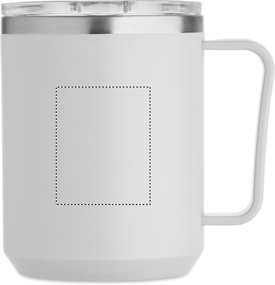 Double wall mug 400ml right handed 07
