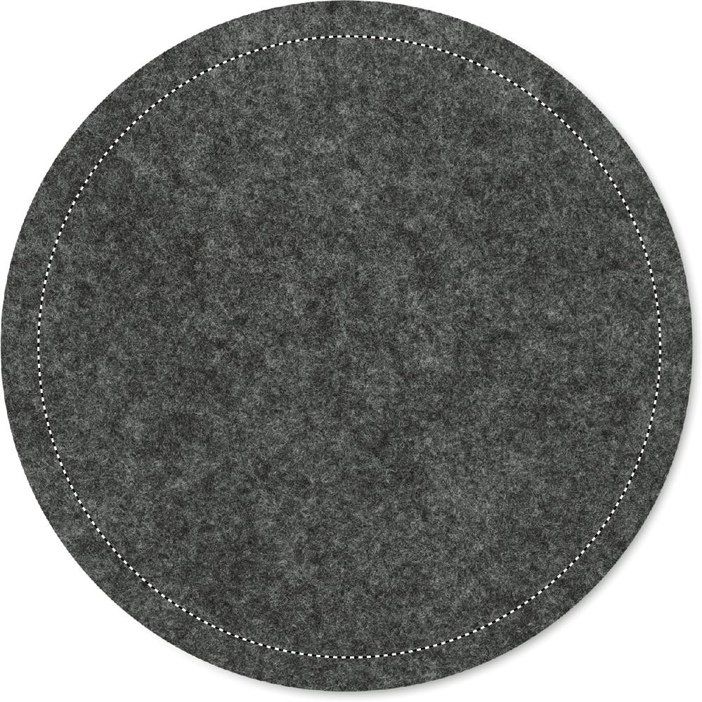 Round coaster in RPET felt side 1 15