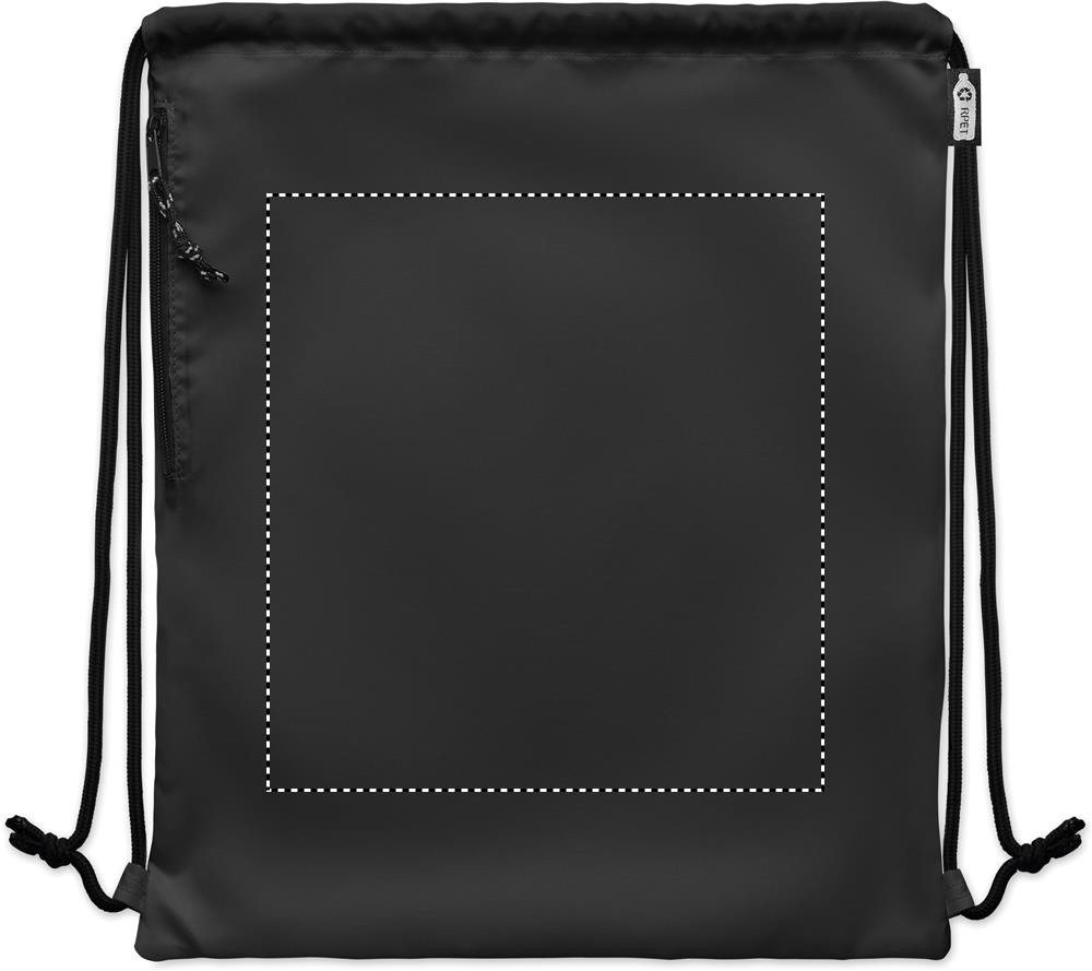 Large drawstring bag 300D RPET front 03