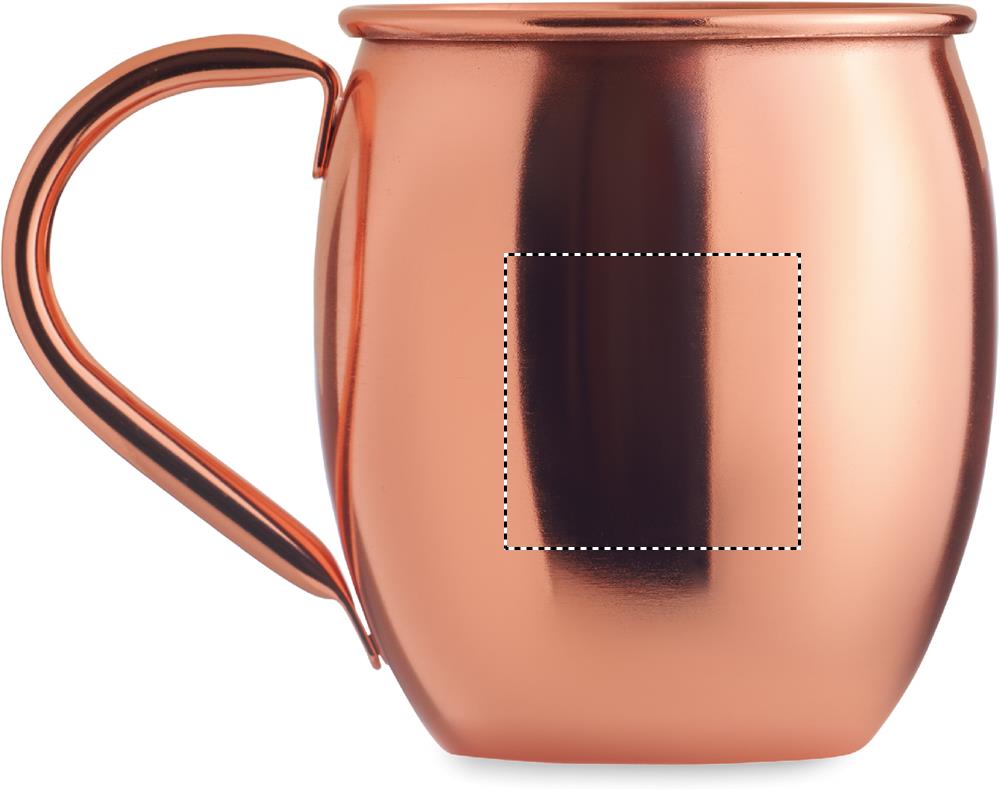 Cocktail copper mug 400 ml left handed 97