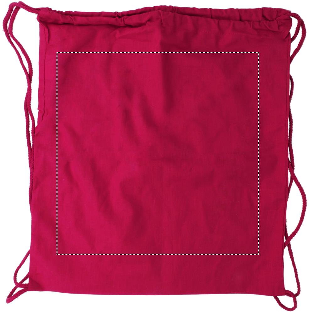 100gr/m² cotton drawstring bag front 38