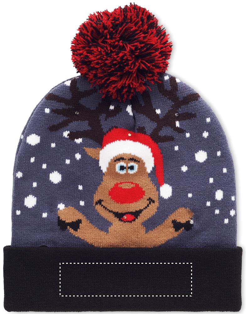 Christmas knitted beanie LED side 1 04