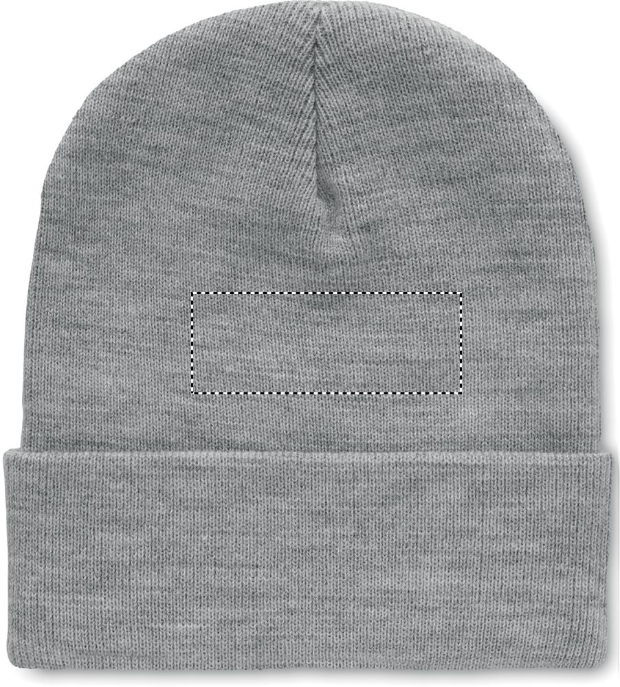Beanie in RPET with cuff front top 34