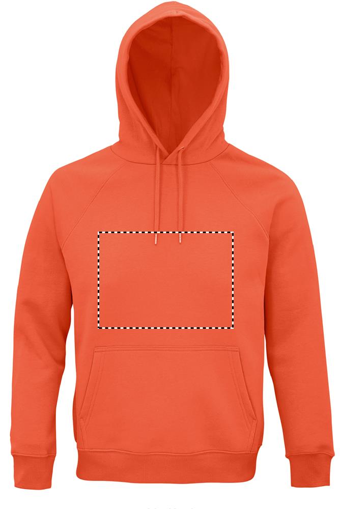 STELLAR Felpa uni cappuccio front ob