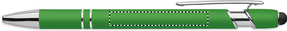 Recycled aluminium stylus pen clip right handed 48