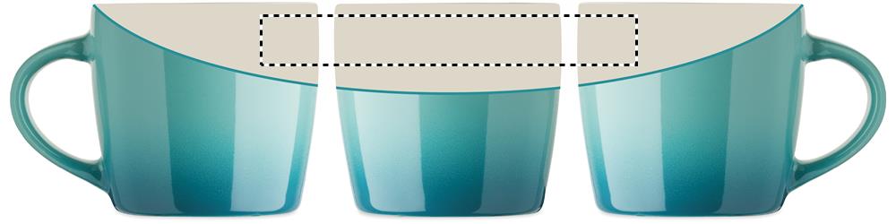 Tazza in ceramica. 300 ml. inside tc 12