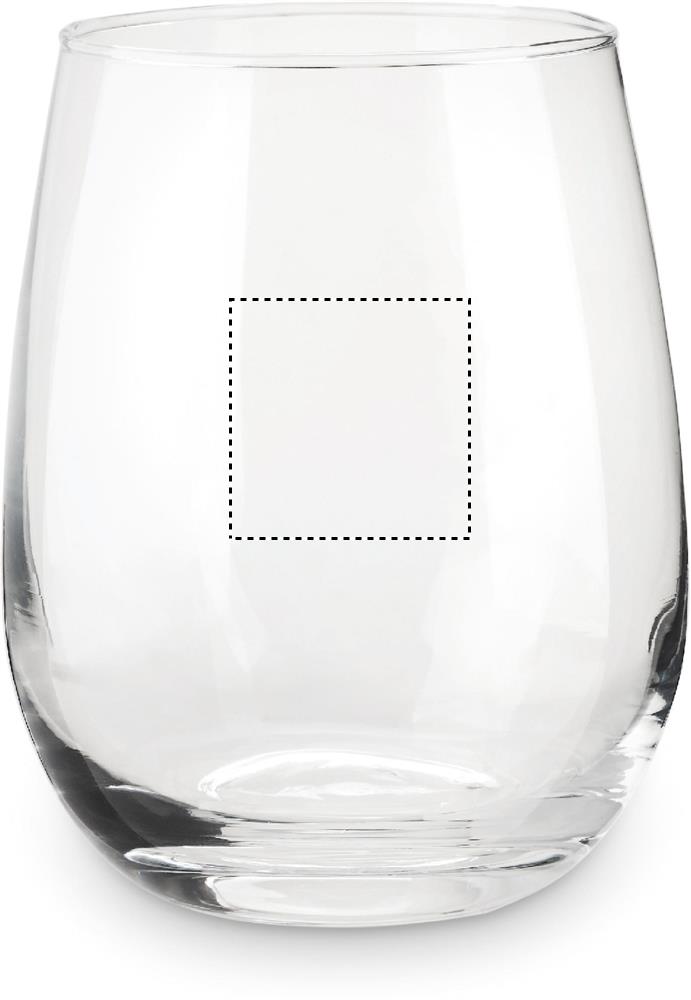 Stemless glass in gift box back 22