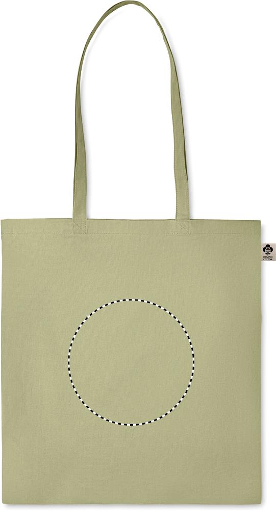 Organic cotton shopping bag embroidery 09