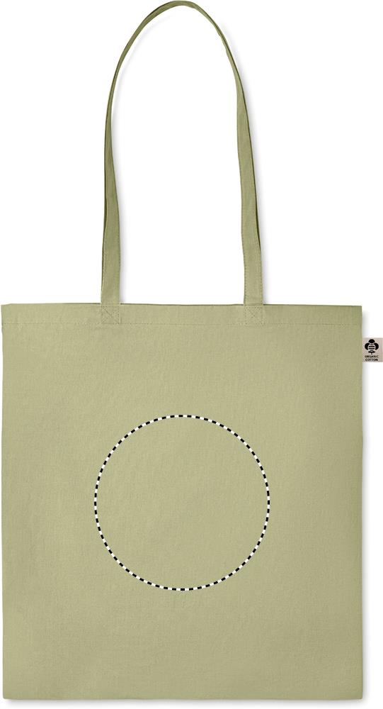 Shopper in cotone organico embroidery 09