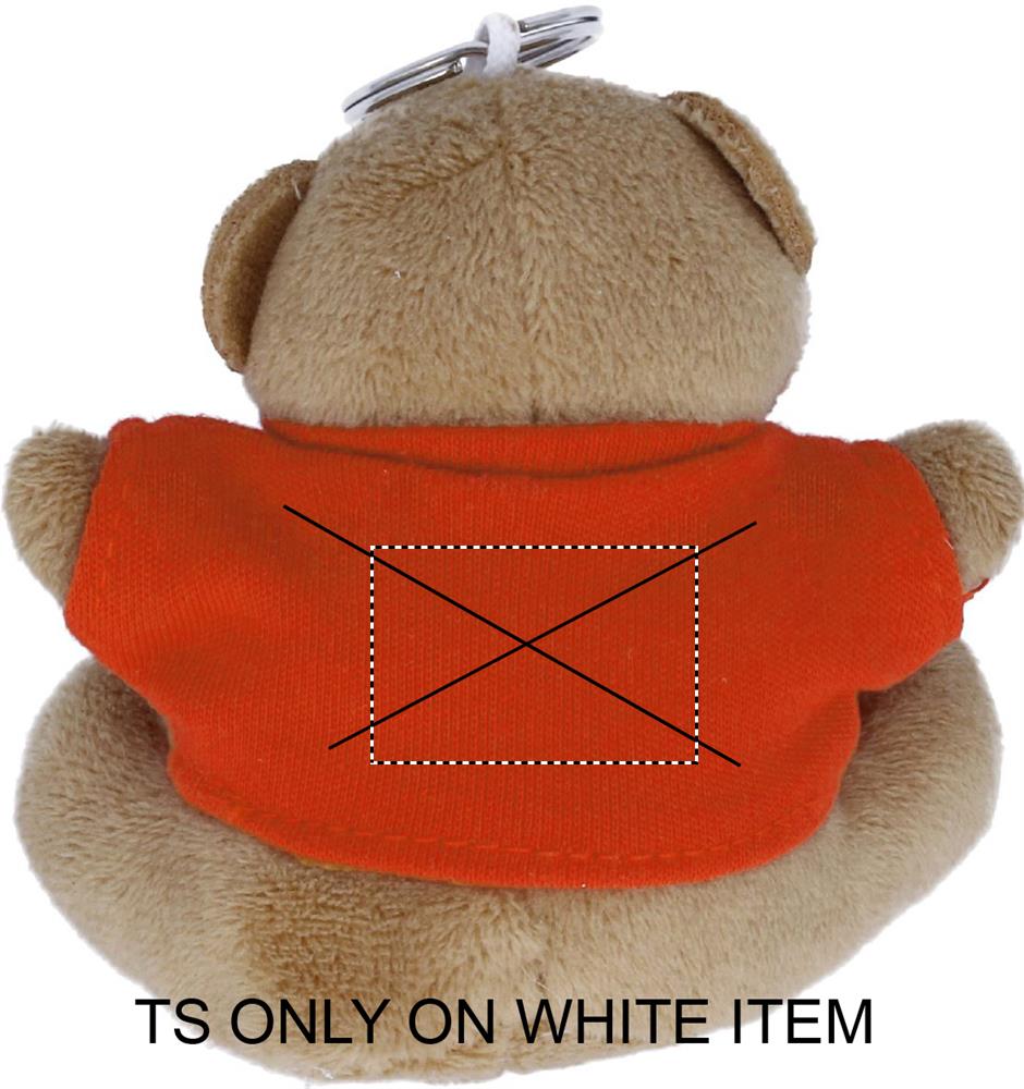 Teddy bear key ring back ts 10
