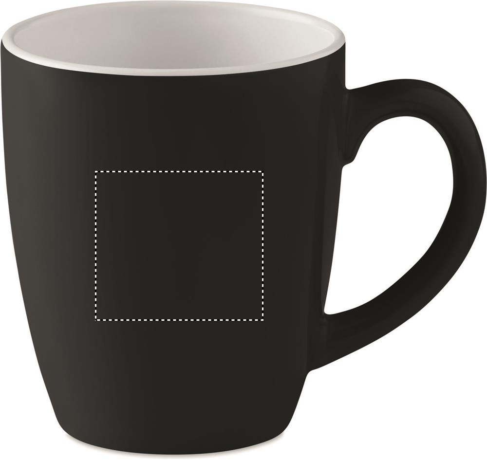 Ceramic coloured mug 290 ml right handed 03