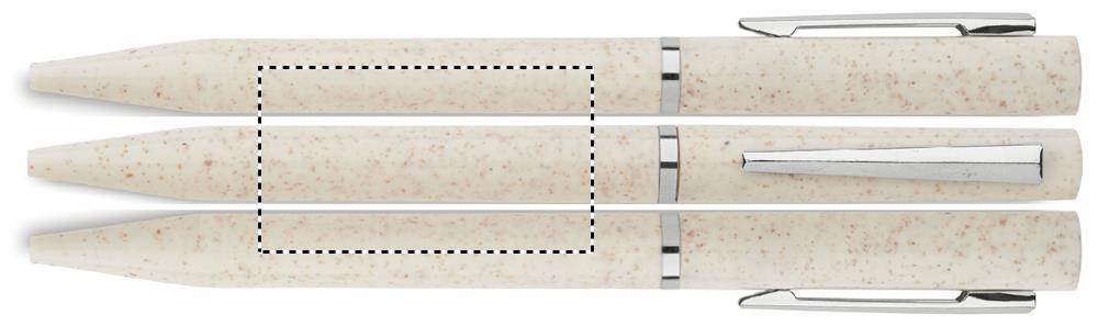 Wheat straw/ABS twist pen roundscreen 13