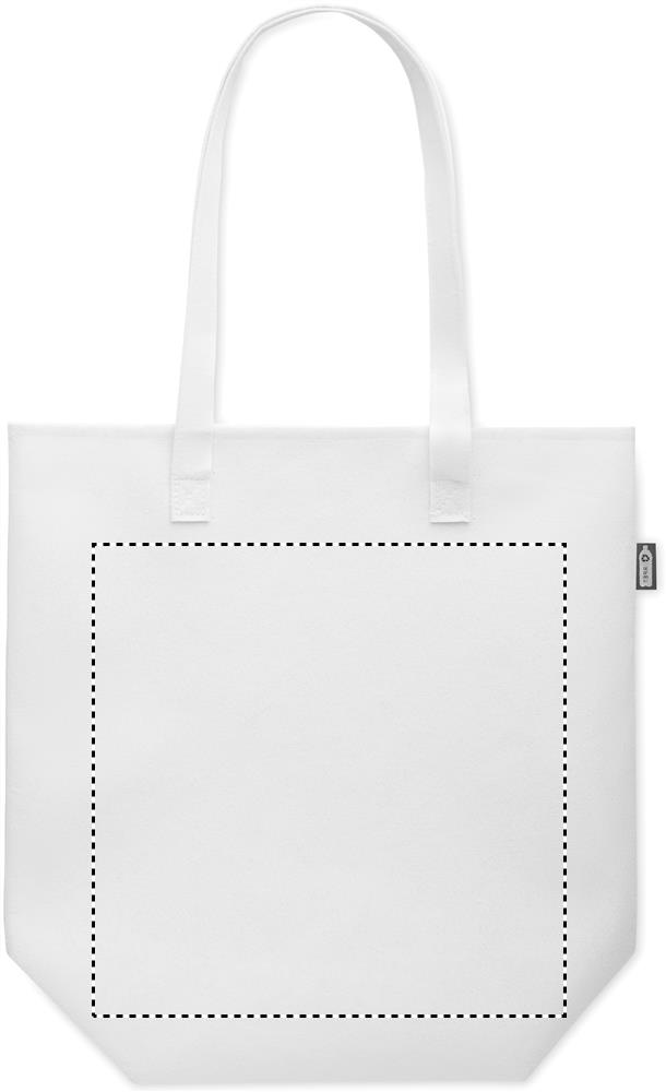 RPET felt event/shopping bag front on white 06