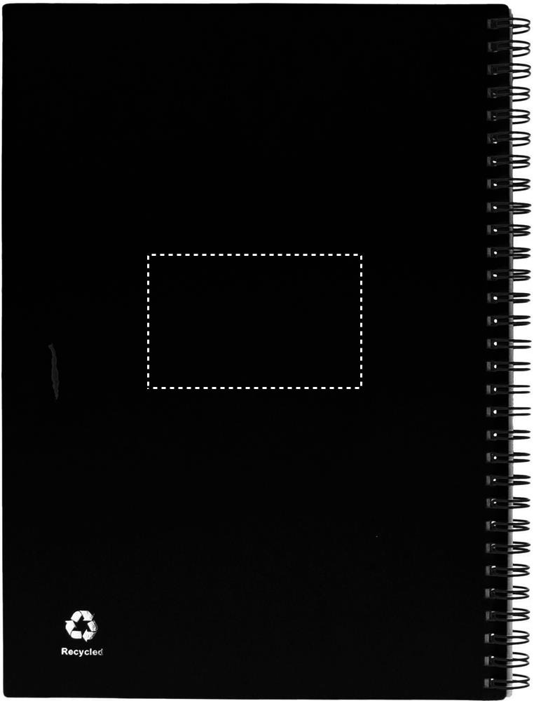 Recycled notebook with pen back notebook 03