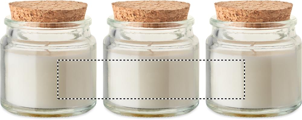 Candela in cera vegetale 70 gr roundscreen 13