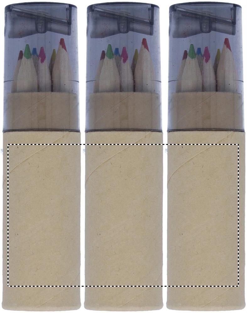 6 coloured pencils carton dl 27