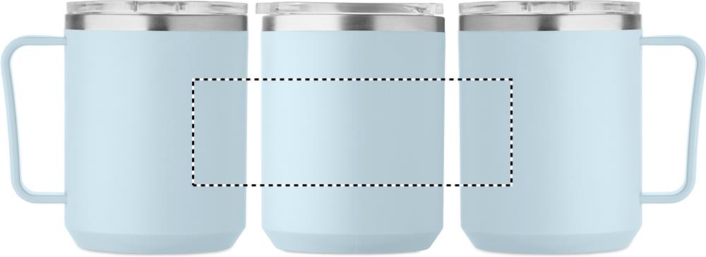 Double wall mug 400ml roundscreen 66