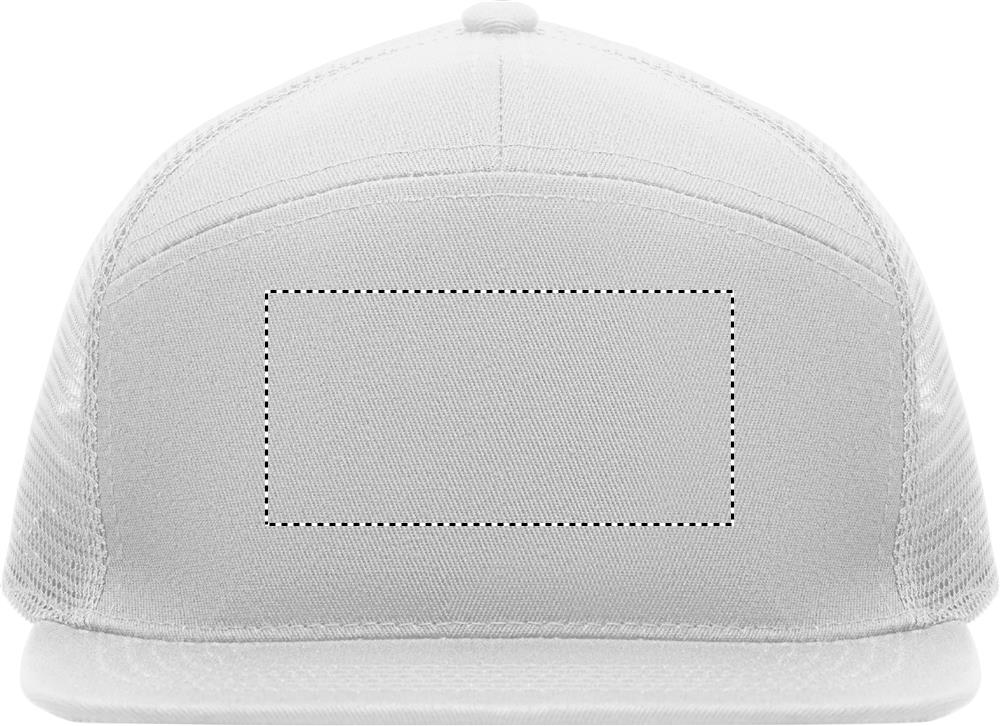 7 panel flat visor cap front 06