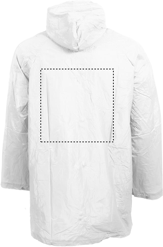PVC raincoat with hood back 06