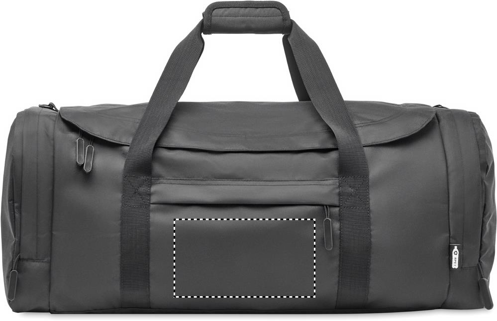 Large sports bag in 300D RPET front pocket 03