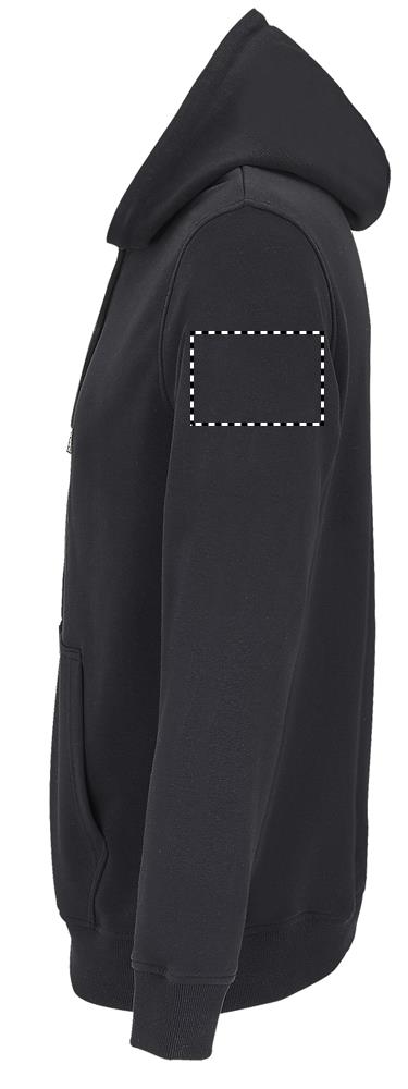 CALIPSO FULL ZIP HOODIE arm left bk
