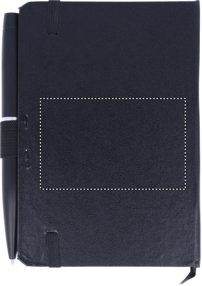 A6 notebook with pen 72 lined back 03