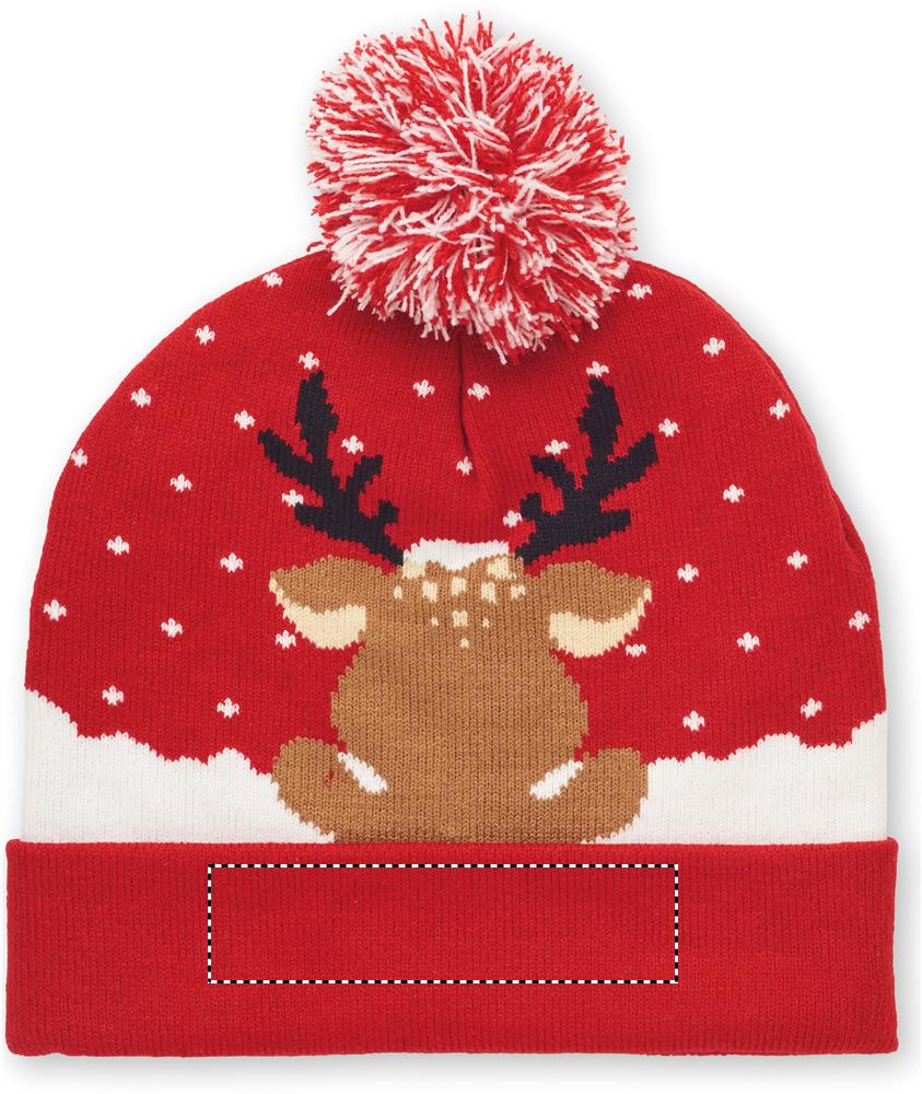 Christmas knitted beanie side 2 05