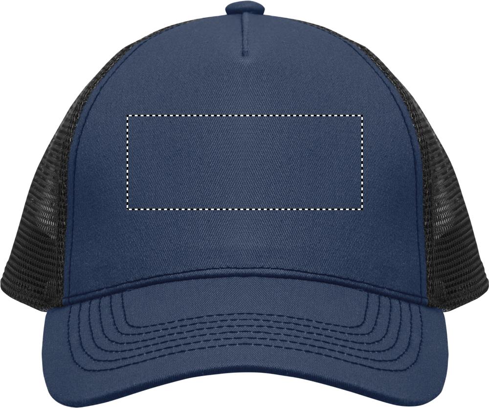 5 panel trucker cap front screen 85