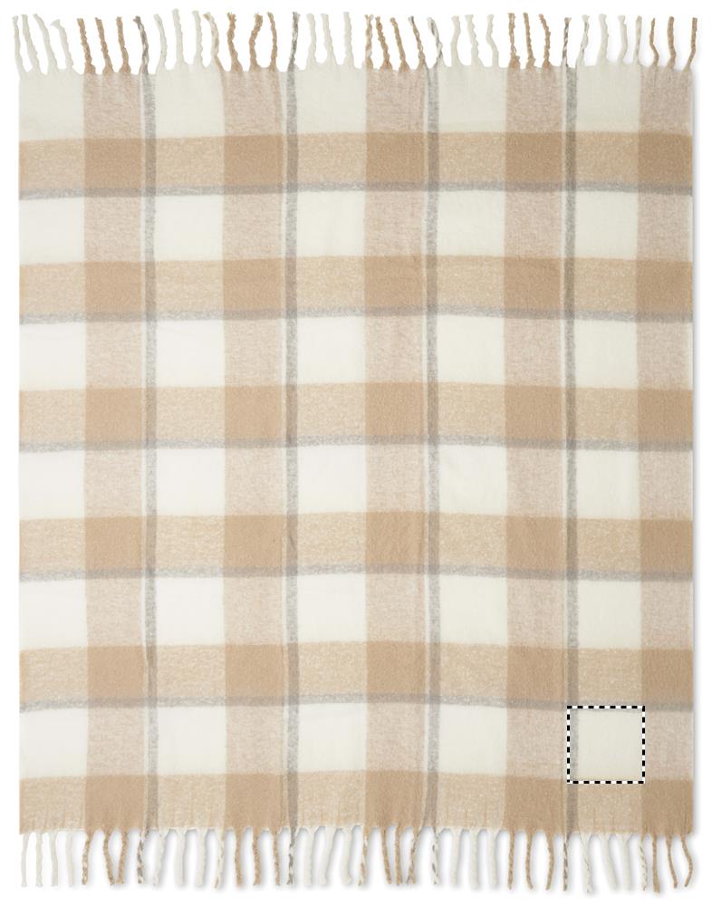 Chequered mohair blanket blanket 13