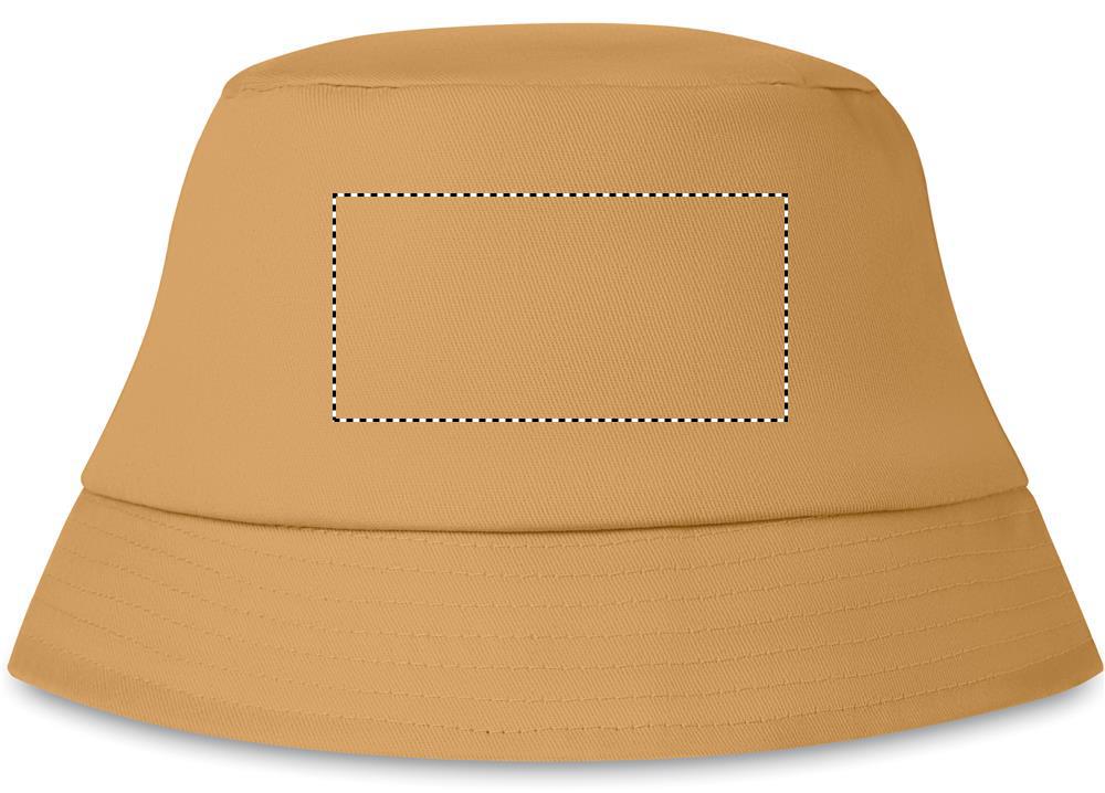Cotton sun hat 160 gr/m² transfer front 39