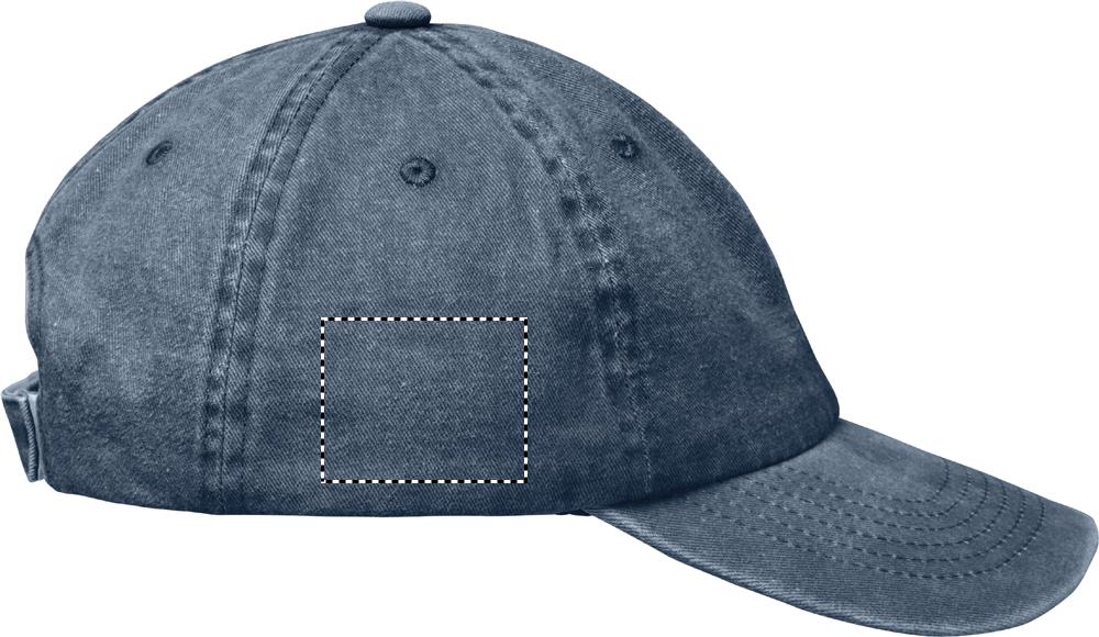 6 panel baseball cap 265 gr/m² right side 04