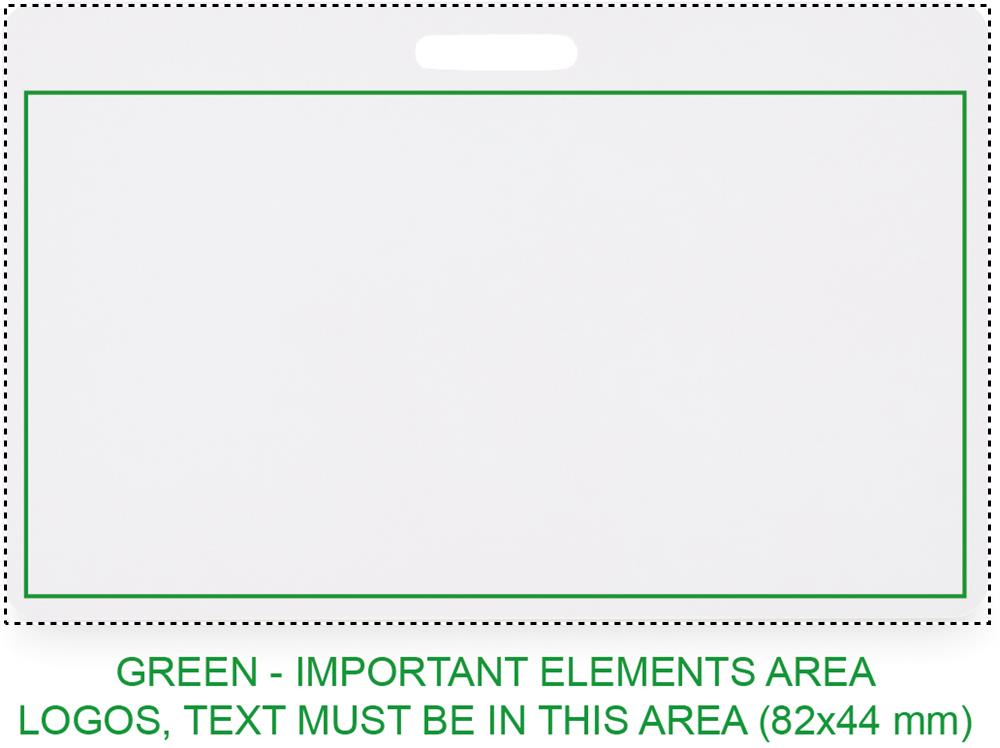 Badge con lanyard 54 x 86 mm side 1 pd 06
