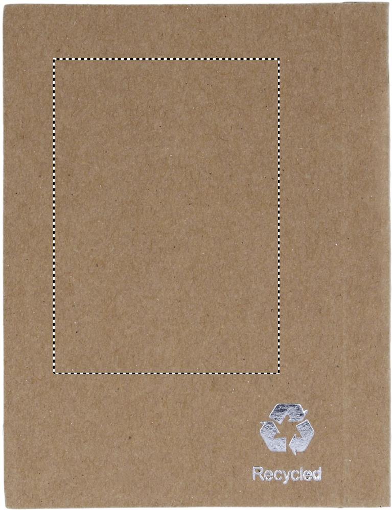 Recycled notebook with pen back 48