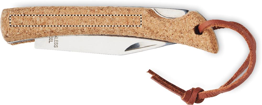 Foldable knife with cork left handed 13