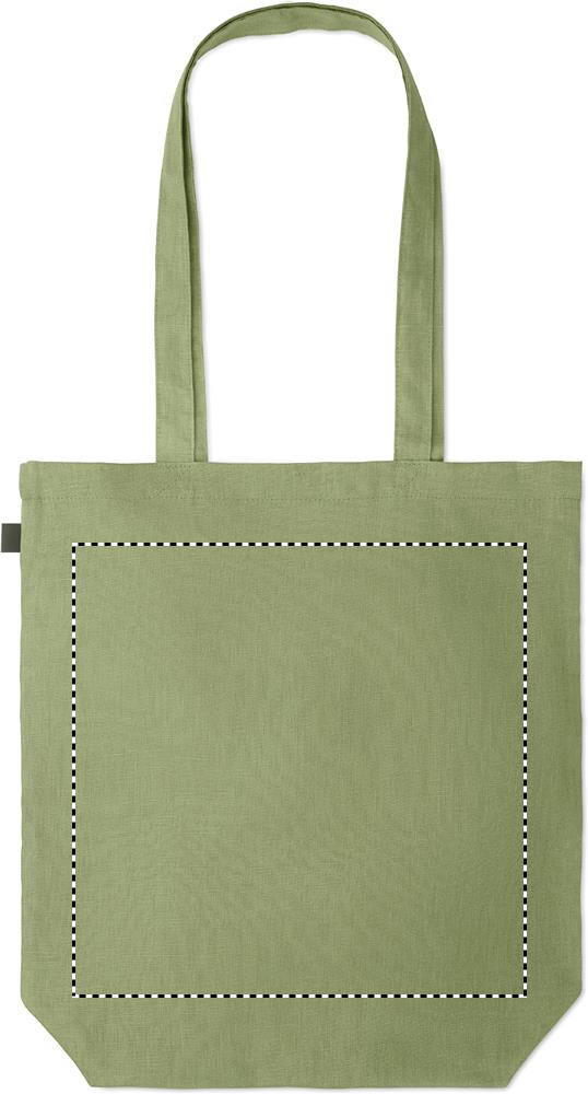 Shopping bag in hemp 200 gr/m² back 09
