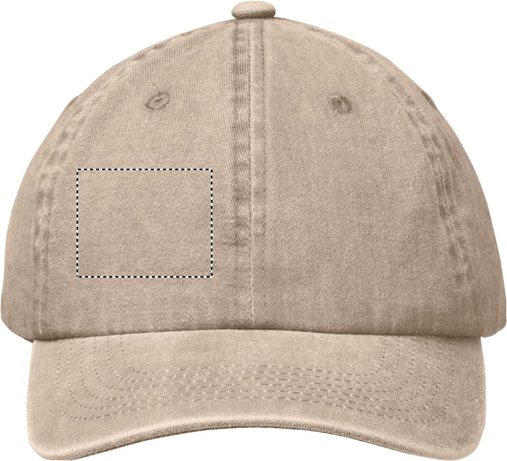 6 panel baseball cap 265 gr/m² segment left 39