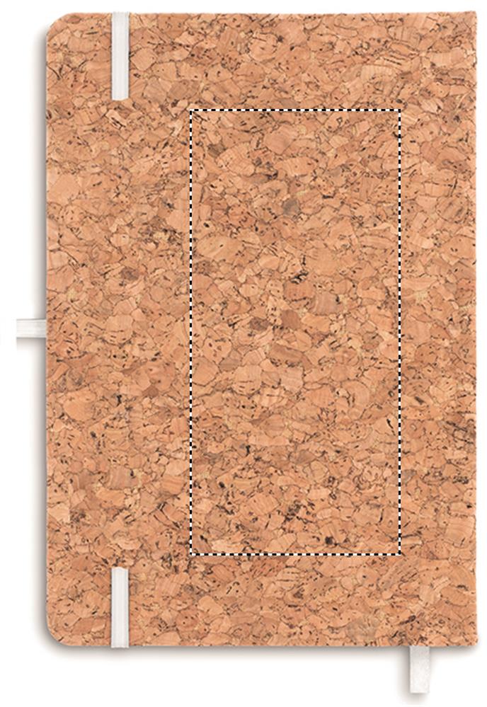 A5 cork notebook 96 lined back 06