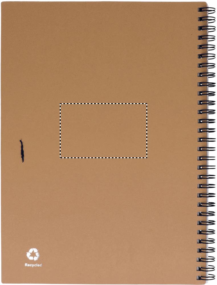Recycled notebook with pen back notebook 13
