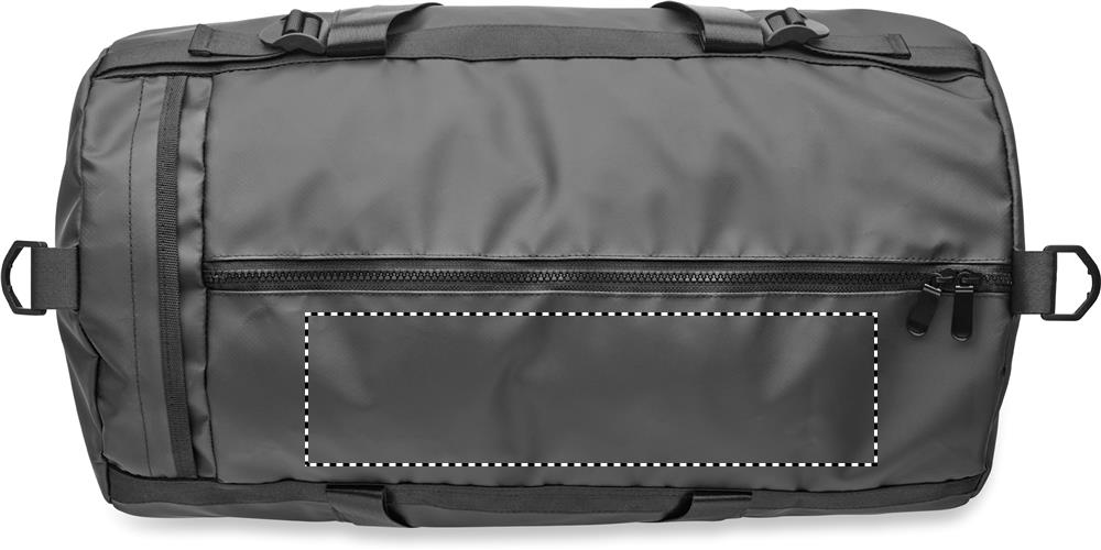 Sports bag in 50C tarpaulin back upper 03