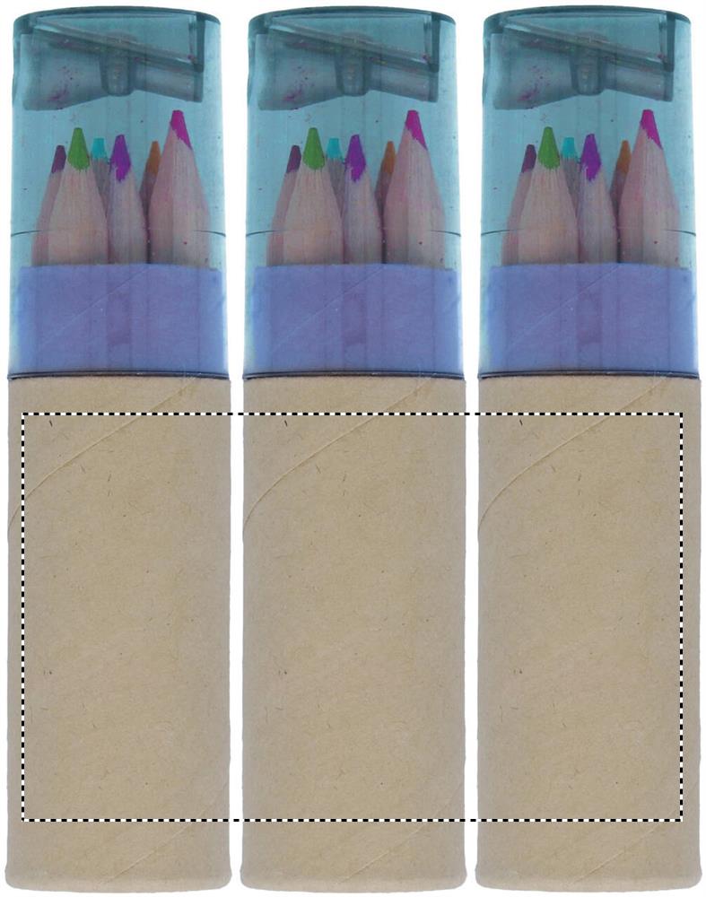 6 coloured pencils carton dl 23
