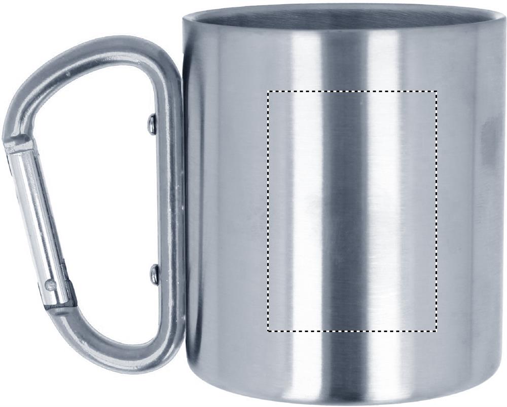 Metal mug & carabiner handle left handed 16